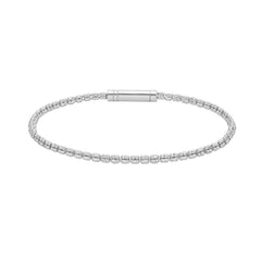 White Gold Diamond Cut/ Textured The Ice Chain Bracelet