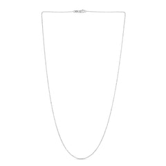 White Gold Diamond Cut/ Textured Diamond Cut Bead Necklace