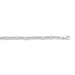 Parkplace Jewelers 14k-gold-textured-cable-anklet-lk155