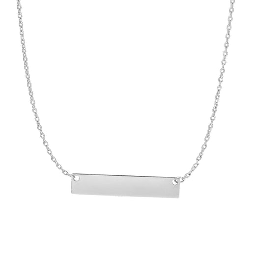 White Gold Polished Trend Fashion Necklace