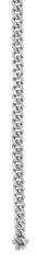 White Gold Polished Classic Miami Cuban Necklace