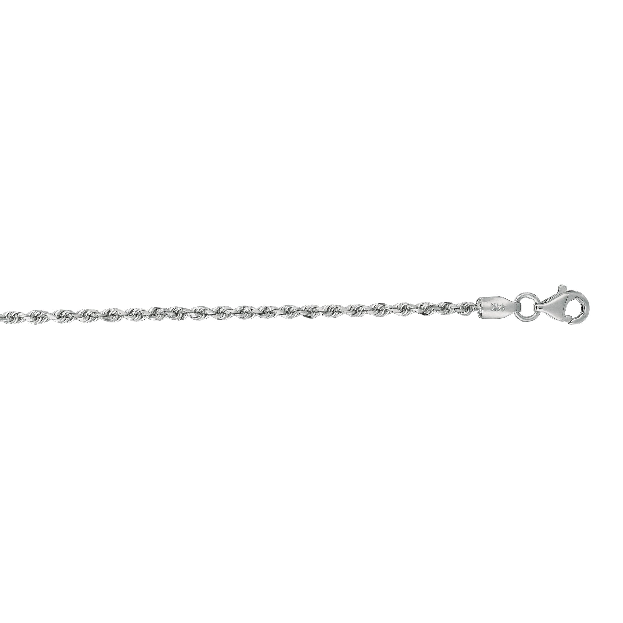 Royal Chain 14K Gold 1.8mm Diamond Cut Royal Rope Chain WR014