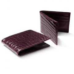 MClip Dark Brown Alligator Wallet WT-BRN-GATR