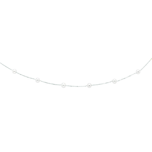 White Gold  Gold Pearl Classics Necklace