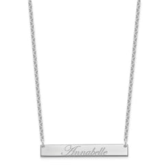 SS/Rhodium-plated Medium EDWARDIAN SCRIPT Brar Necklace XNA1219SS