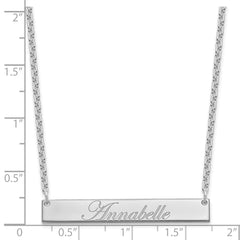 SS/Rhodium-plated Medium EDWARDIAN SCRIPT Brar Necklace XNA1219SS