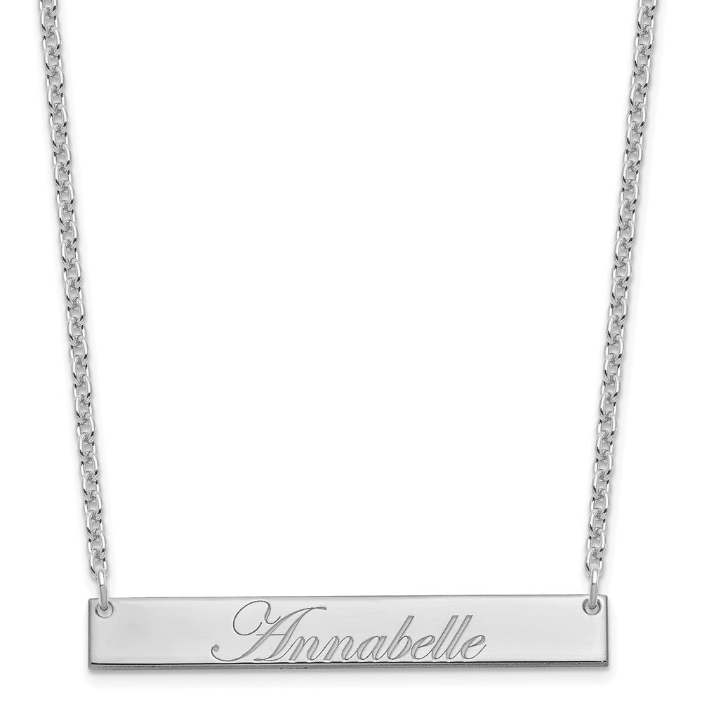 SS/Rhodium-plated Medium EDWARDIAN SCRIPT Brar Necklace XNA1219SS