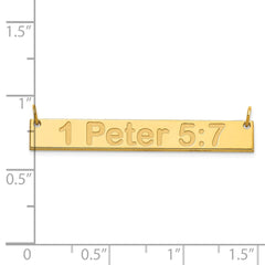 Sterling Silver/Gold-plated Medium ARIAL ROUNDED Bar Necklace XNA1236GP