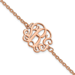 Sterling Silver/Rose-plated Monogram Bracelet XNA1265RP