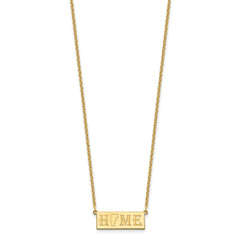 Sterling Silver/Gold-Plated HOME/STATE Necklace XNA1518GP-VT