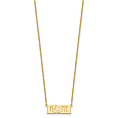 Sterling Silver/Gold-Plated HOME/STATE Necklace XNA1519GP-TX