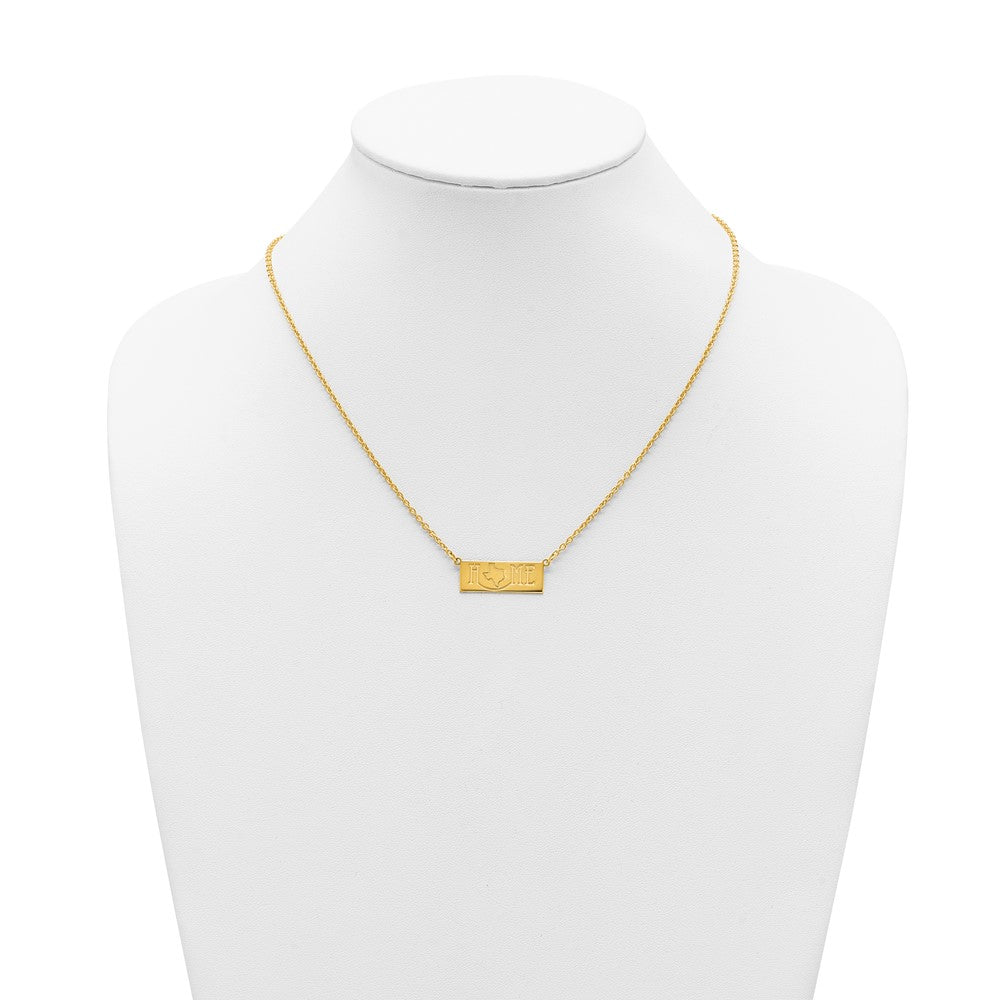 Sterling Silver/Gold-Plated HOME/STATE Necklace XNA1519GP-TX