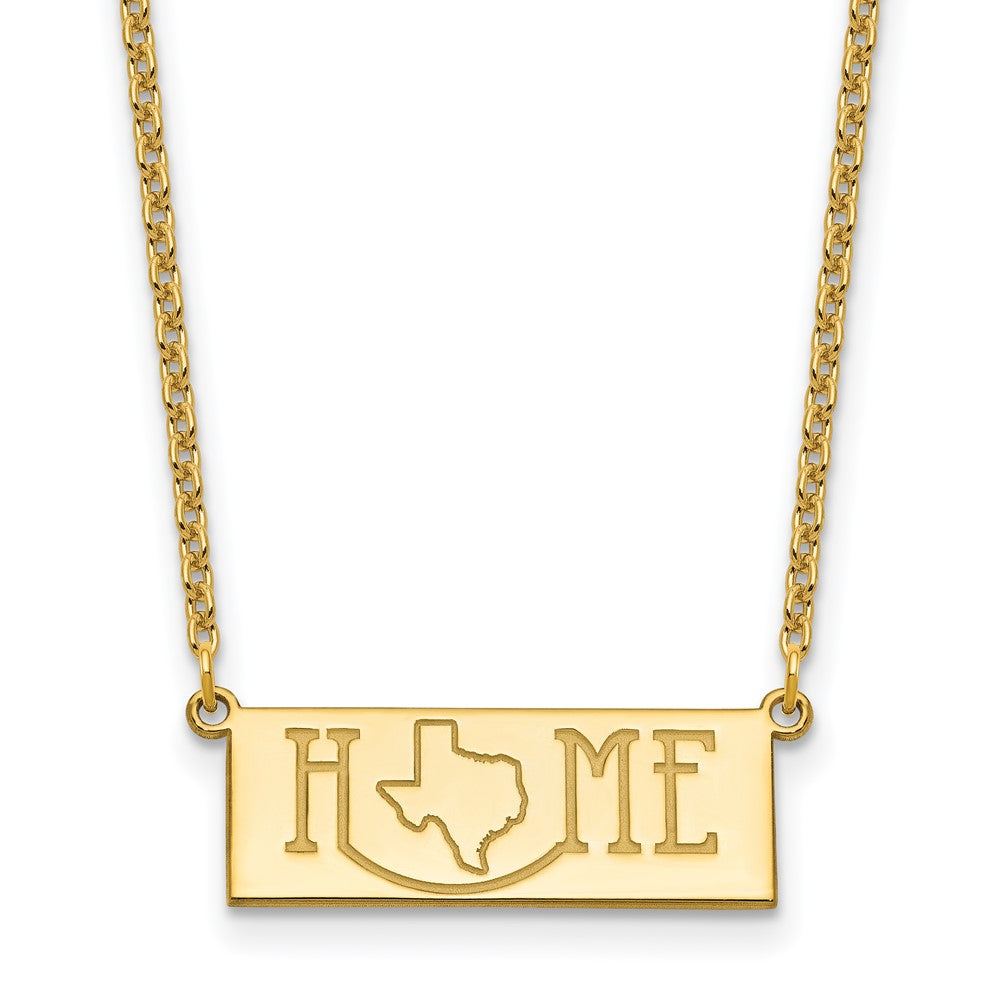 Sterling Silver/Gold-Plated HOME/STATE Necklace XNA1519GP-TX