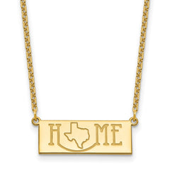 Sterling Silver/Gold-Plated HOME/STATE Necklace XNA1519GP-TX