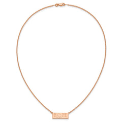 Sterling Silver/Rose Gold-Plated HOME/STATE Necklace XNA1519RP