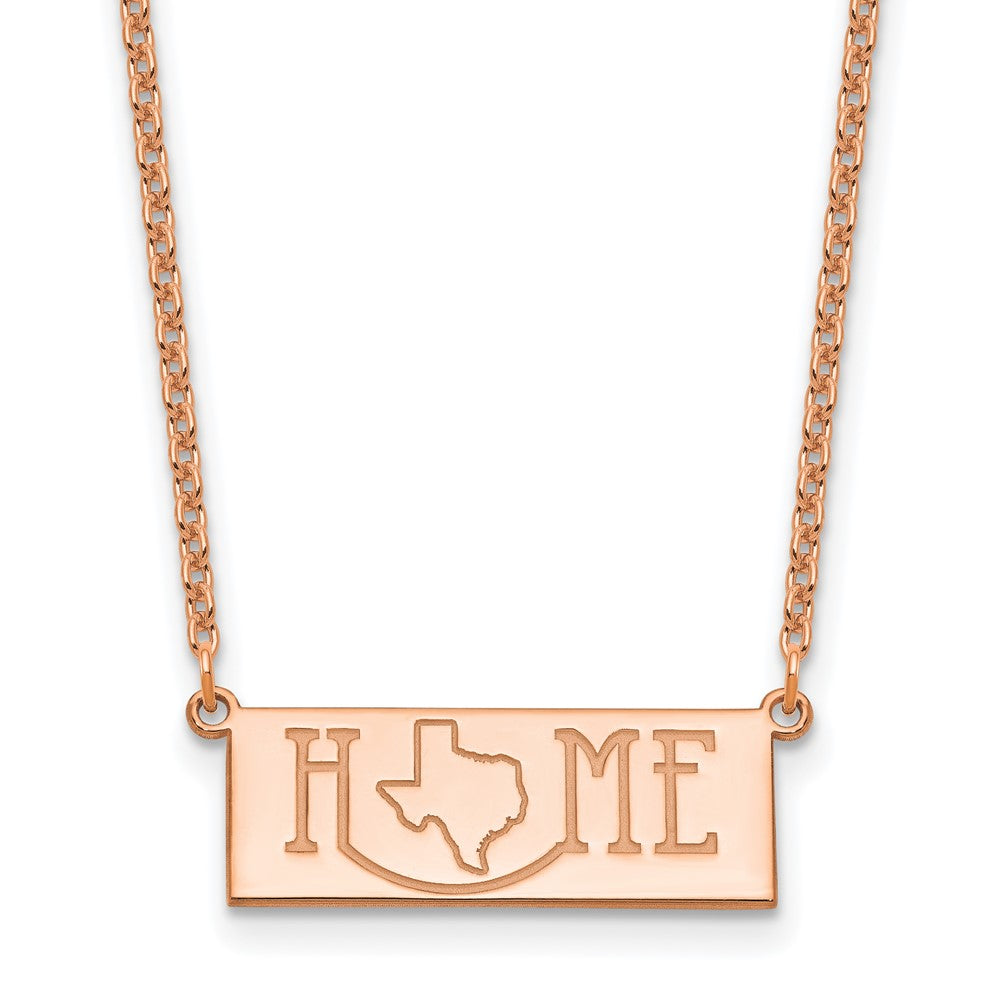 Sterling Silver/Rose Gold-Plated HOME/STATE Necklace XNA1519RP