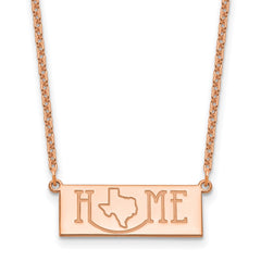 Sterling Silver/Rose Gold-Plated HOME/STATE Necklace XNA1519RP