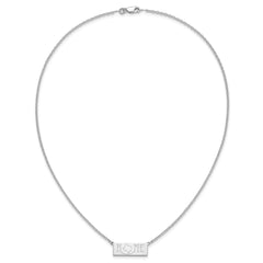 Sterling Silver/Rhodium-plated HOME/STATE Necklace XNA1519SS