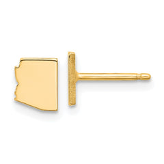 XNE50GP-AZ Sterling Silver/Gold-plated Arizona State Earrings