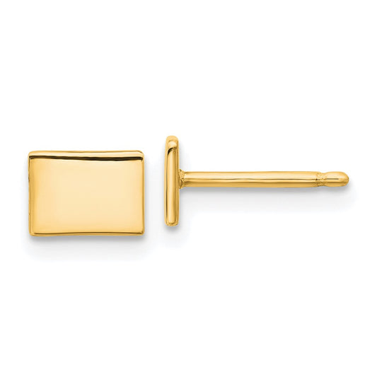 XNE50GP-CO Sterling Silver/Gold-plated Colorado State Earrings