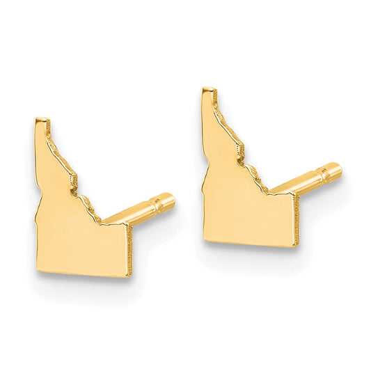 XNE50GP-ID Sterling Silver/Gold-plated Idaho State Earrings