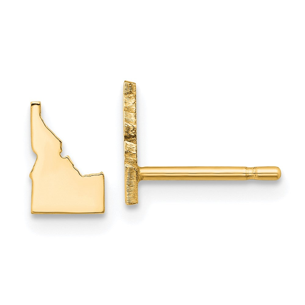 XNE50GP-ID Sterling Silver/Gold-plated Idaho State Earrings