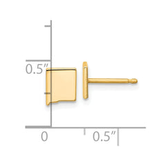 XNE50GP-NM Sterling Silver/Gold-plated New Mexico State Earrings