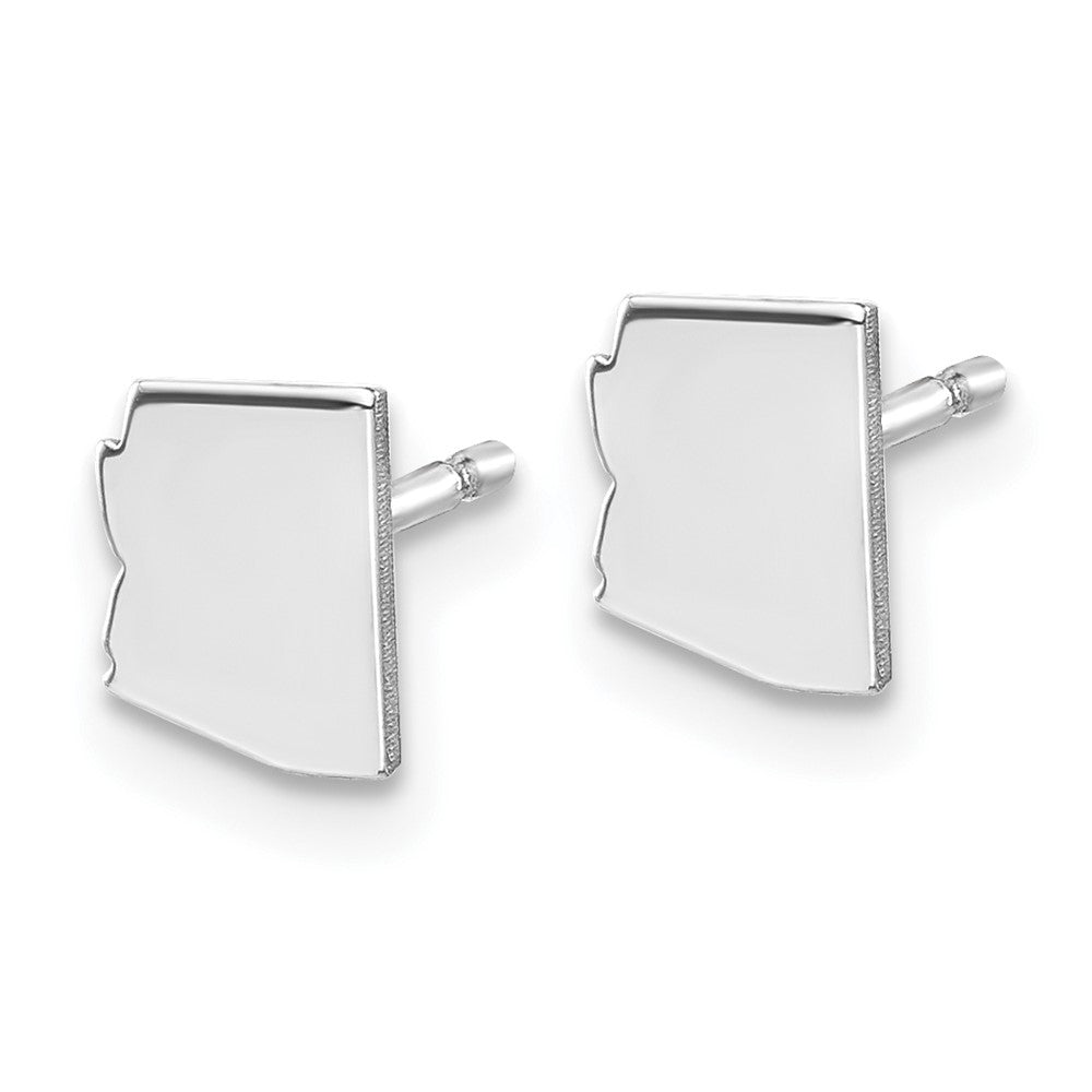 XNE50SS-AZ Sterling Silver/Rhodium-plated Arizona State Earrings