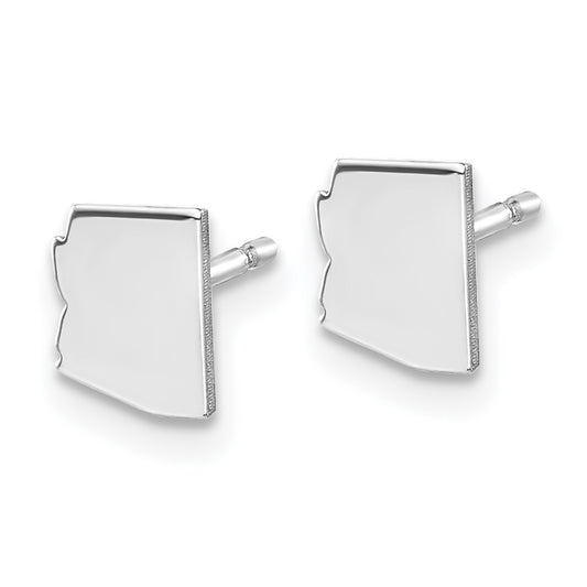 XNE50SS-AZ Sterling Silver/Rhodium-plated Arizona State Earrings