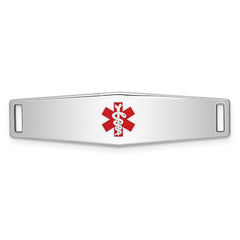 Sterling Silver Rhodium-plated Medical ID Plate XSM51