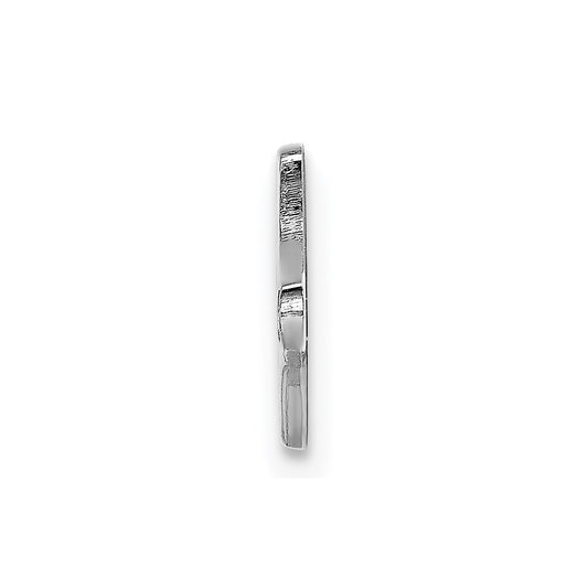 Sterling Silver Rhodium-plated Medical ID Plate XSM73