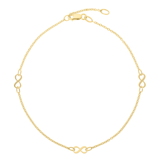 Parkplace Jewelers 10k-infinity-anklet-zc16656