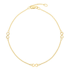Parkplace Jewelers 10k-infinity-anklet-zc16656