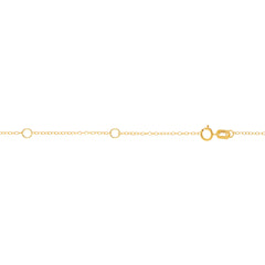Yellow Gold Polished Double Extendable Chain Necklace