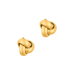 Yellow Gold Polished Love Knots Earring