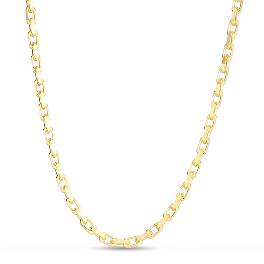 Yellow Gold Polished French Cable Necklace