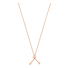 Rose Gold Polished Festooned Bolo Ball Version Bracelet