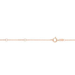 Rose Gold Diamond Cut/ Textured Double Extendable Chain Necklace