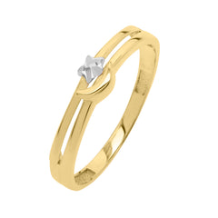 Two-tone Gold Polished  Ring