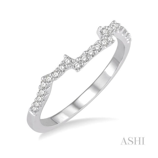 ASHI Diamond Wedding Band 208C7PPFHWG-WB