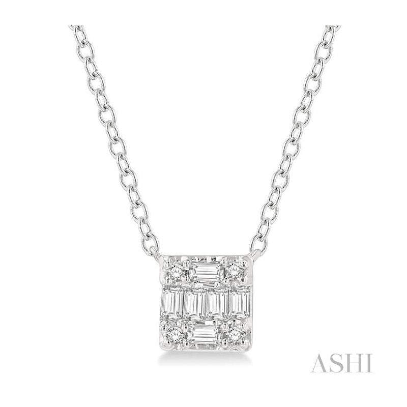 ASHI Fusion Petite Diamond Fashion Pendant 642B8PPTGPDWG