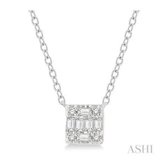 ASHI Fusion Petite Diamond Fashion Pendant 642B8PPTGPDWG