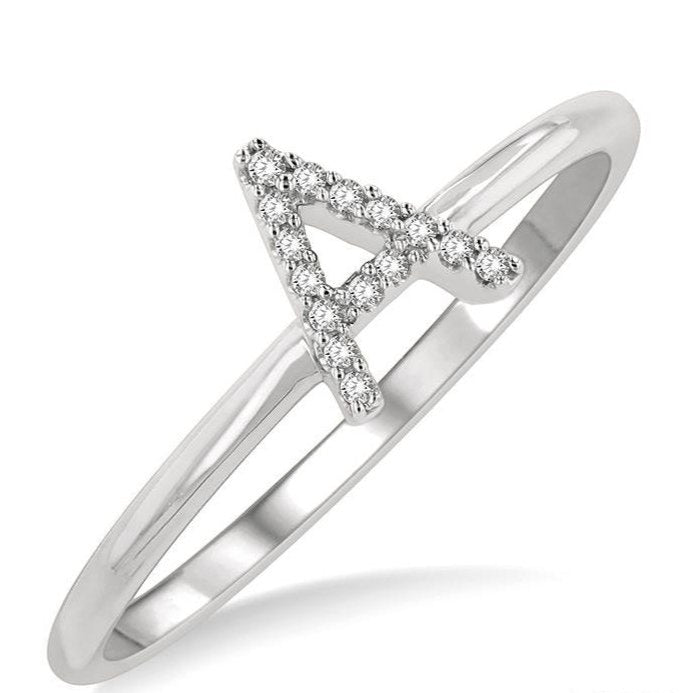 Parkplace Jewelers Block 'A' Initial Diamond Ring 365D9PPTSWG-A