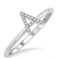Parkplace Jewelers Block 'A' Initial Diamond Ring 365D9PPTSWG-A