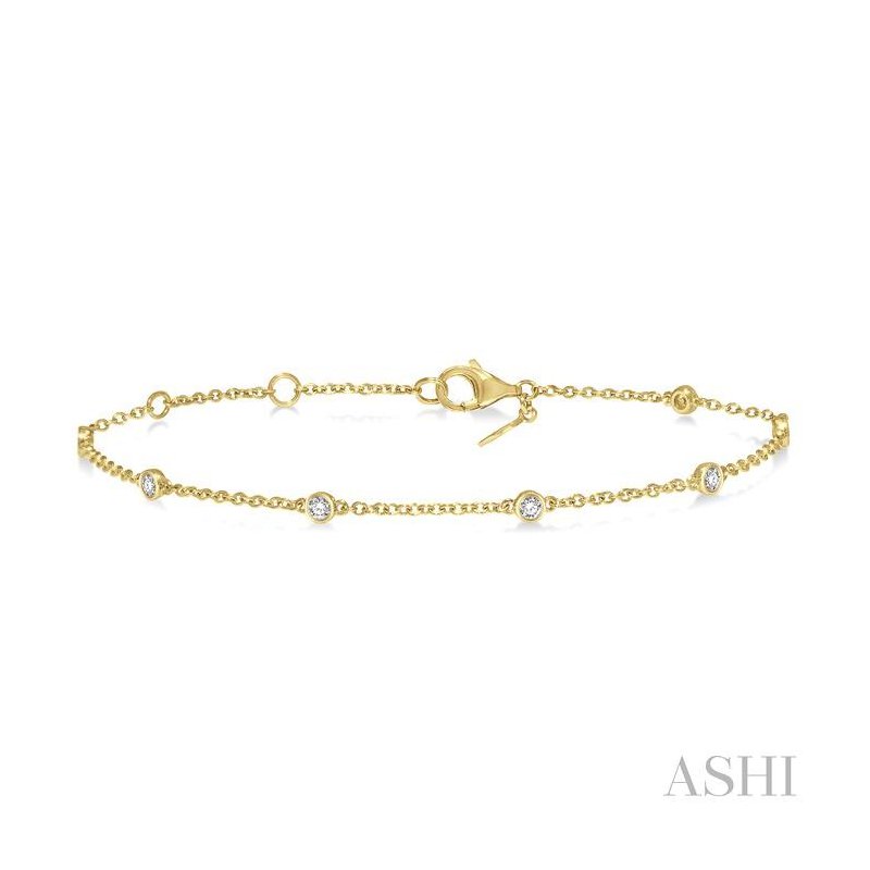 ASHI Diamond Station Chain Bracelet 700CQPPFGYG