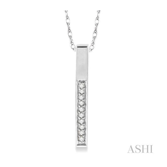 ASHI Vertical Bar Diamond Pendant 92008PPTXPDW