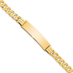 Quality Gold 14K Curb Link ID Bracelet LID65