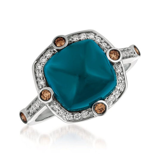 Le Vian 14K Vanilla Gold® Deep Sea Blue Topaz™ 5 1/5 cts. Ring TRBI 1521