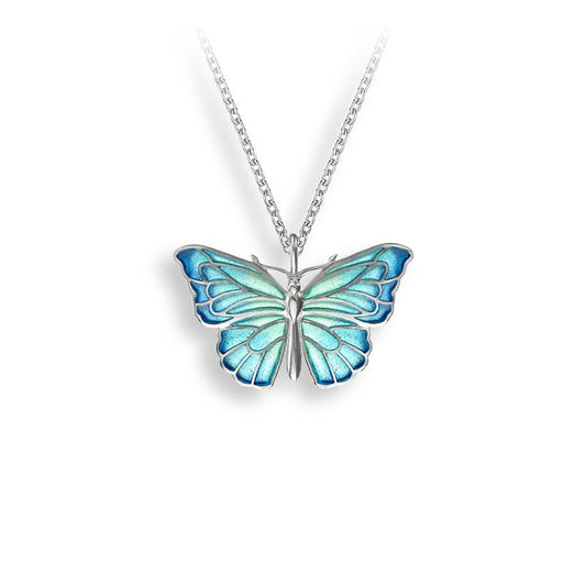 Ocean City Collection Sterling silver enamel butterfly necklace NN0412A