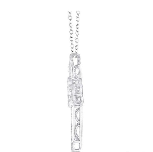 Parkplace Jewelers Silver Cross Emotion Diamond Pendant 84059PPSXSLPD